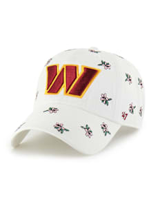 47 Washington Commanders White W Confetti Clean Up Womens Adjustable Hat