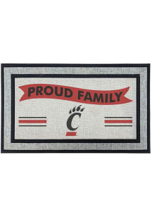 Ash Cincinnati Bearcats Proud Family 18x30 Door Mat