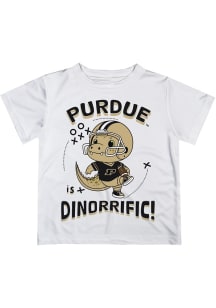 Infant Purdue Boilermakers White Vive La Fete Dino-Riffic Short Sleeve T-Shirt