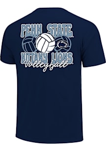 Penn State Nittany Lions Girls Navy Blue Volleyball Stack Short Sleeve Tee