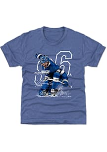 Nikita Kucherov Tampa Bay Lightning Youth Blue Offset Player Tee