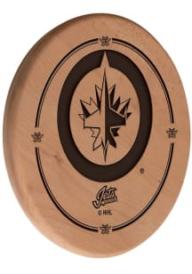 Winnipeg Jets Laser Engraved Sign - Brown