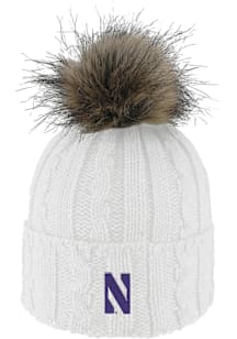 LogoFit Northwestern Wildcats White Alps Womens Knit Hat