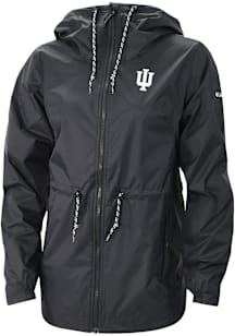 Columbia Indiana Hoosiers Womens Black Heat Seal Lily Park Light Weight Jacket