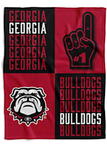 Georgia Bulldogs Domino Swaddle Baby Blanket