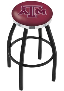 Texas A&amp;M Aggies Chrome Seat Pub Stool - Black