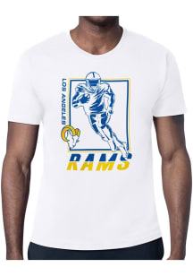 Starter Los Angeles Rams White Grid Short Sleeve T Shirt