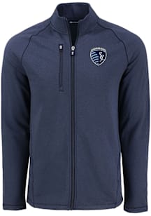 Cutter and Buck Sporting Kansas City Mens Navy Blue Pehastin Light Weight Jacket