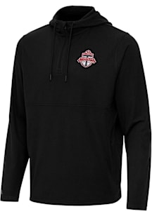 Antigua Toronto FC Mens Black Connected Short Sleeve Qtr Zip