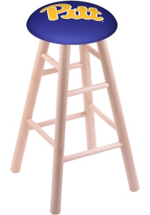 Brown Pitt Panthers Round Cushion Maple Pub Stool