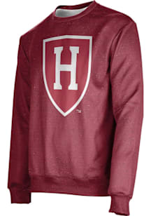ProSphere Harvard Crimson Mens Crimson Heather Long Sleeve Crew Sweatshirt