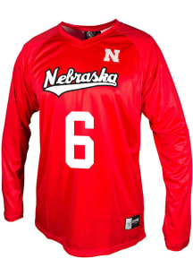 Laney Choboy Genuine Collective Mens Red Nebraska Cornhuskers NIL Jersey