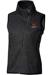 Cutter and Buck Houston Dynamo Womens Charcoal Mainsail Asymmetrical Vest