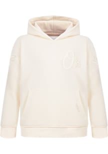 Pro Standard Baltimore Orioles Toddler White Neutral Long Sleeve Hooded Sweatshirt