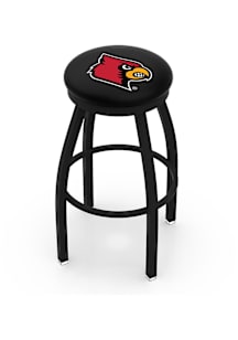 Louisville Cardinals Black Pub Stool - Black