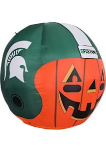 Michigan State Spartans Orange Outdoor Inflatable self inflate jack o lantern with team helmet and..