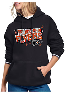 Starter Philadelphia Flyers Womens Black Fireworks Hooded Sweatshirt