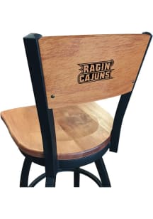 Louisiana Ragin' Cajuns Maple Seat Maple Back Swivel Pub Stool - Brown