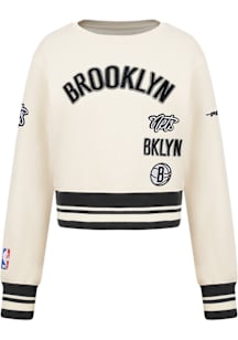 Pro Standard Brooklyn Nets Girls White Retro Classics Long Sleeve T-Shirt