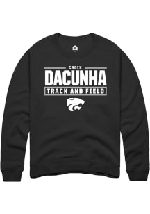 Croix DaCunha Rally Mens Black K-State Wildcats NIL Stacked Box Player Crew
