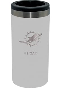 Miami Dolphins Dad 12oz Coolie - White