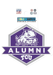TCU Horned Frogs 3&quot; Alumni Durable Stickers - Purple
