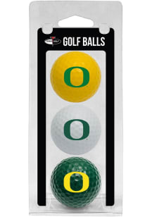 White Oregon Ducks 3 Pack Golf Balls
