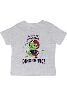 Vive La Fete Liberty Flames Infant Dino-Riffic Short Sleeve T-Shirt Grey