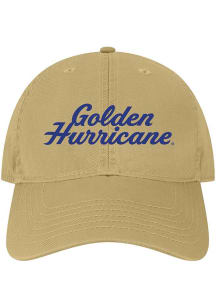 Tulsa Golden Hurricane Khaki Script Golden Hurricane EZA Adjustable Hat