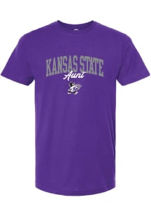 K-State Wildcats Purple Summit Sportswear Aunt Short Sleeve T-Shirt