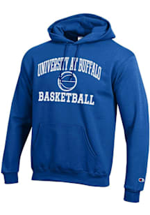 Champion Buffalo Bulls Mens Blue Basketball Powerblend Long Sleeve Hoodie