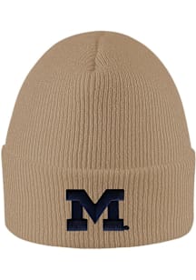 LogoFit Michigan Wolverines White North Pole Mens Knit Hat