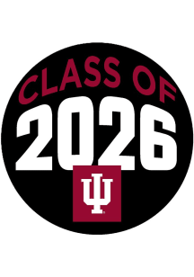Red Indiana Hoosiers 3&quot; Class of 2026 Button