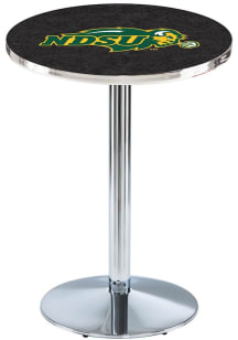 North Dakota State Bison Chrome Round Base Pub Table
