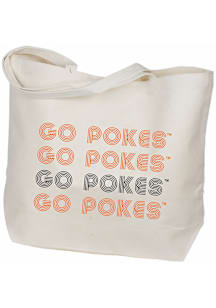 Oklahoma State Cowboys Orange Retro Canvas Tote