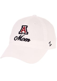 Zephyr Arizona Wildcats White Mom Scholarship Womens Adjustable Hat