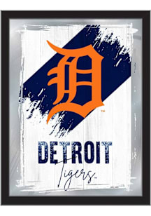 Detroit Tigers Paint Brush Hanging Back Bar Mirror