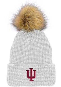 LogoFit Indiana Hoosiers White Belgian Womens Knit Hat