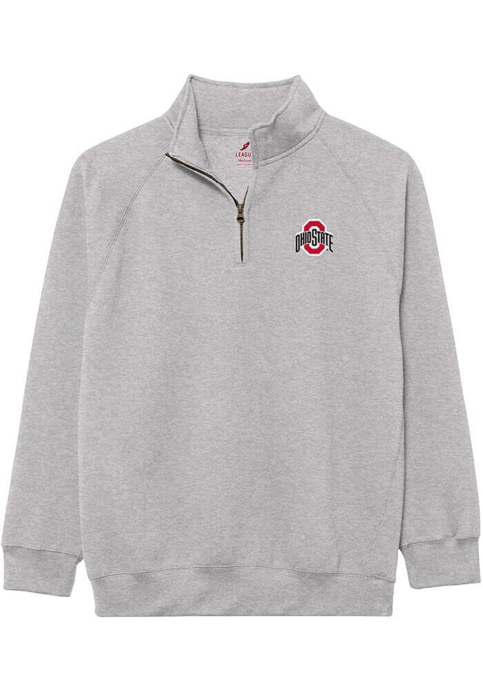 Ohio State Buckeyes Mens GREY HEATHER Essentials Embroidery