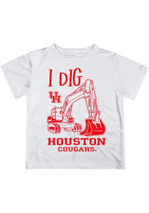 Vive La Fete Houston Cougars Infant Excavator Short Sleeve T-Shirt White