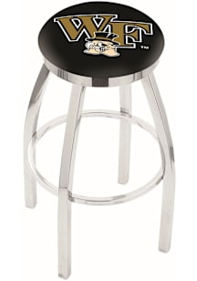 Wake Forest Demon Deacons Chrome Pub Stool - Silver