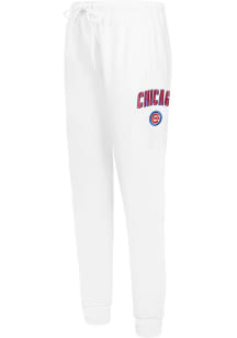 Pro Standard Chicago Cubs Mens White Classic Sweatpants