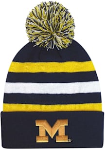 LogoFit Michigan Wolverines Navy Blue Halftime Youth Knit Hat