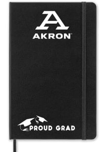 Akron Zips Proud Grad team logo Notebook and Folder - Black