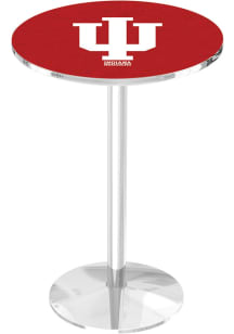 Indiana Hoosiers Chrome Round Base Pub Table