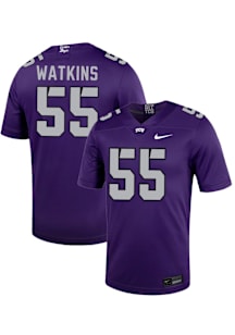 Lawson Watkins  Nike TCU Horned Frogs Purple NIL Name And Number Football Jersey