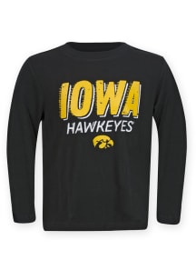 Iowa Hawkeyes Youth Black Dixon Long Sleeve T-Shirt
