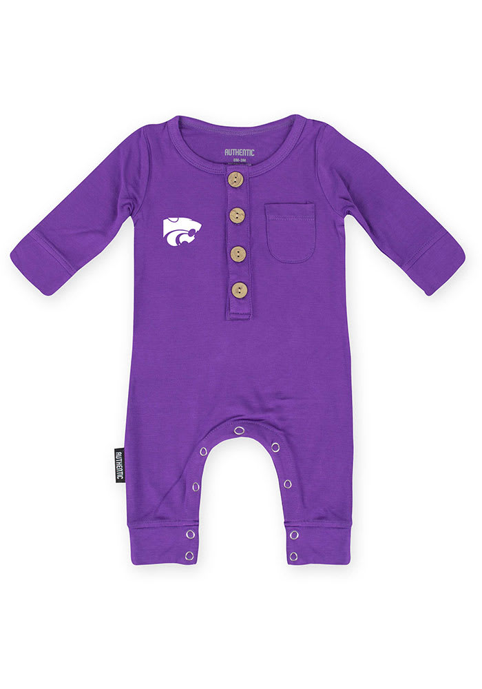 K-State Wildcats Baby Purple Beck Loungewear One Piece Pajamas