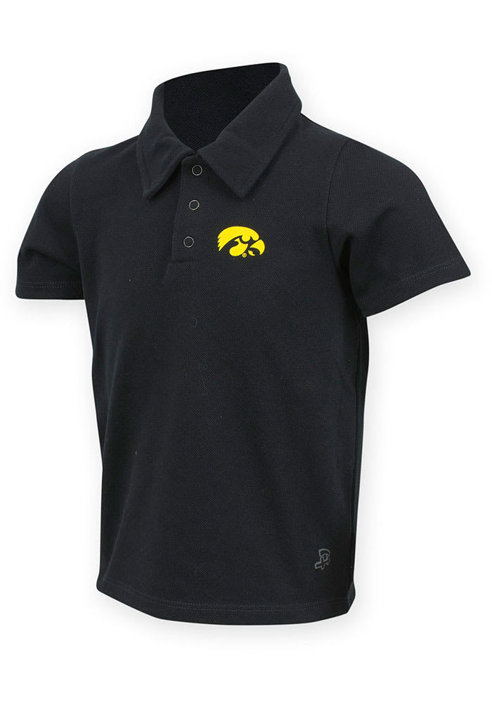 Iowa Hawkeyes Toddler Black Ralston Short Sleeve Polo Shirt