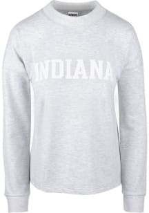 Indiana Hoosiers Womens Grey Sutton Crew Sweatshirt